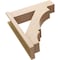 Ekena Millwork 8-in W x 30-in D x 34-in H Balboa Block Rough Cedar Woodgrain TimberThane Outlooker, Primed Tan OUTUR080X30X34BOA44RCPR - alternate 2